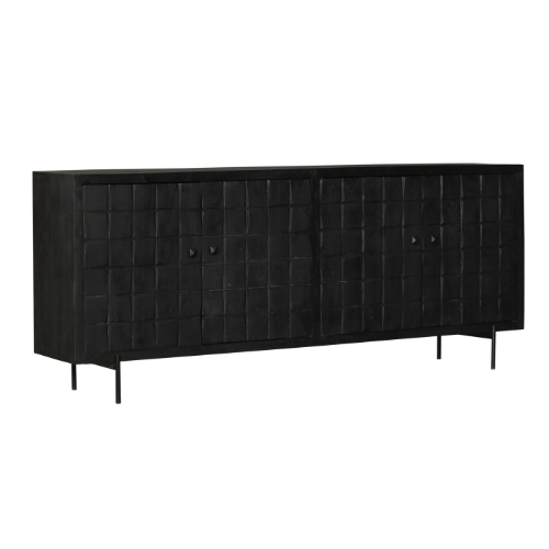 Sideboard Brandy Schwarz | 220 cm
