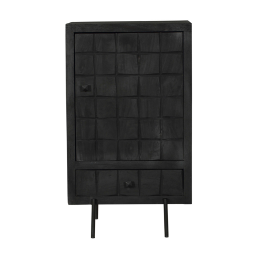Sideboard Brandy Schwarz | 1 Tür 1 Schublade