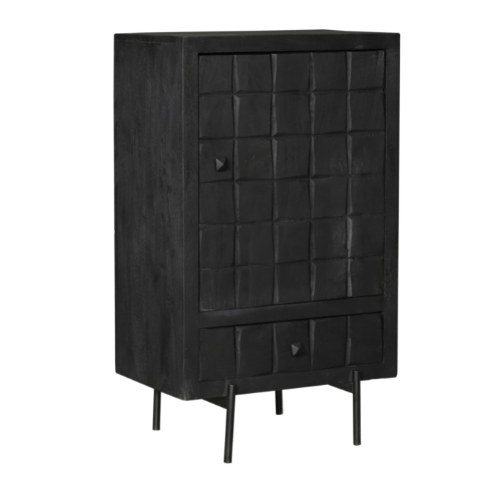 Sideboard Brandy Schwarz | 1 Tür 1 Schublade