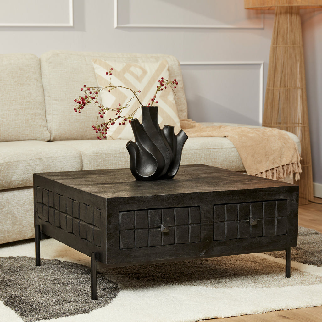 Salontisch Brandy Black | 80x80 cm
