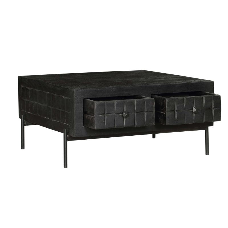Salontisch Brandy Black | 80x80 cm