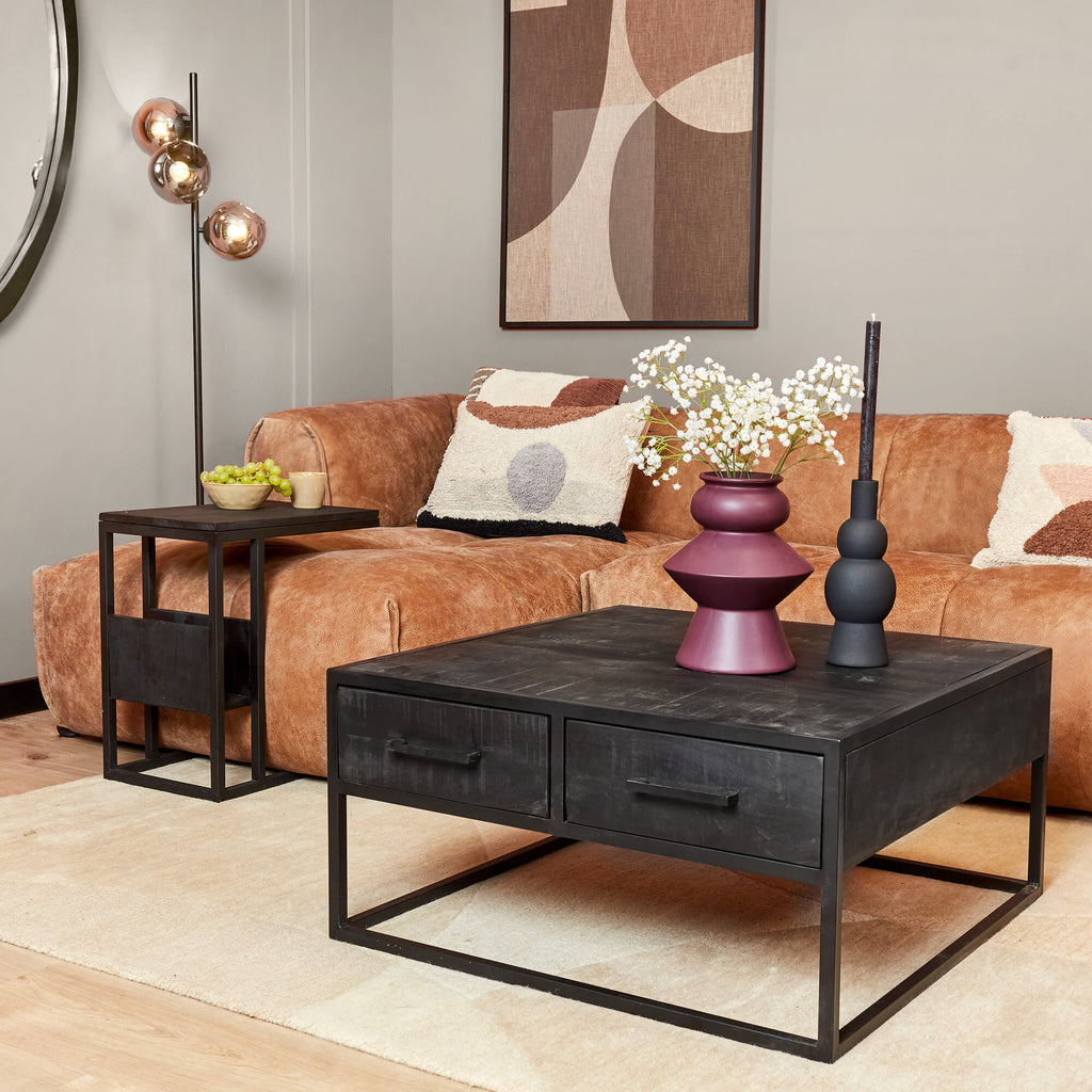 Couchtisch Denver Schwarz | 80x80 cm