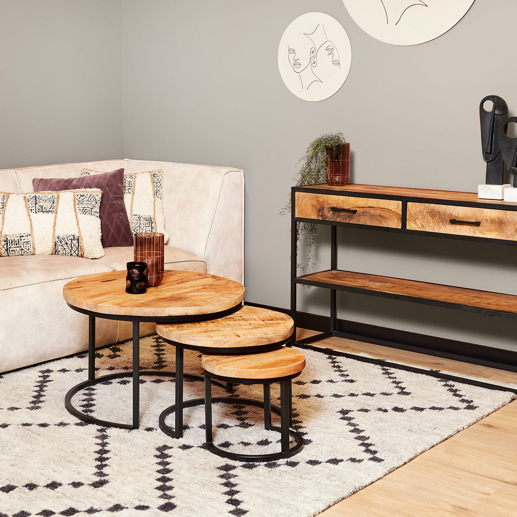 Couchtisch Denver | Set von 3 | Rund