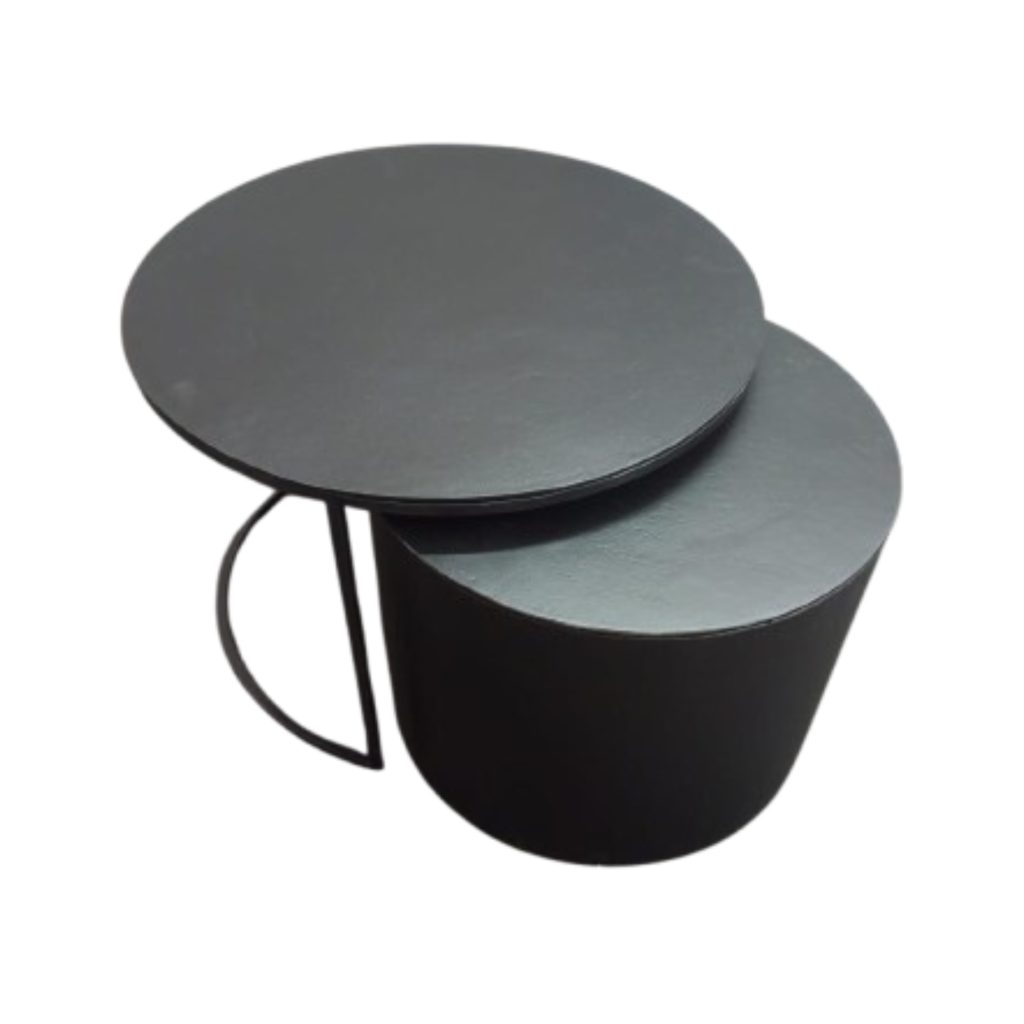Couchtisch Luna | Schwarz | Set von 2