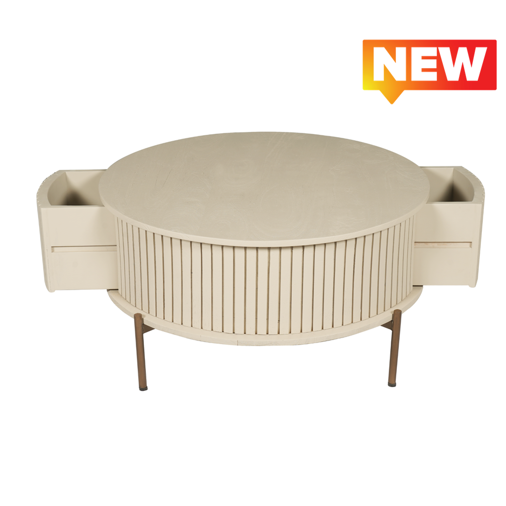 Couchtisch Madison Sand | 80 cm | Rund