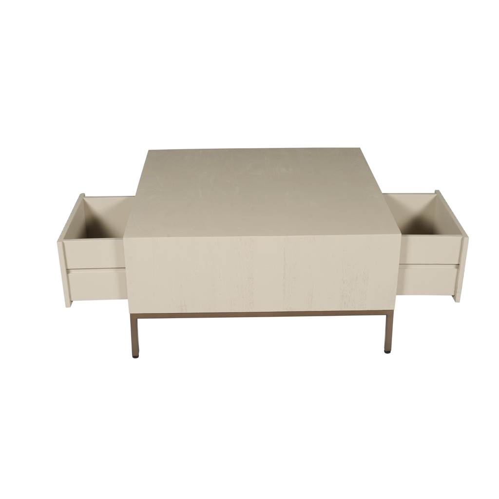 Couchtisch Madison Sand | 80 cm | Quadratisch