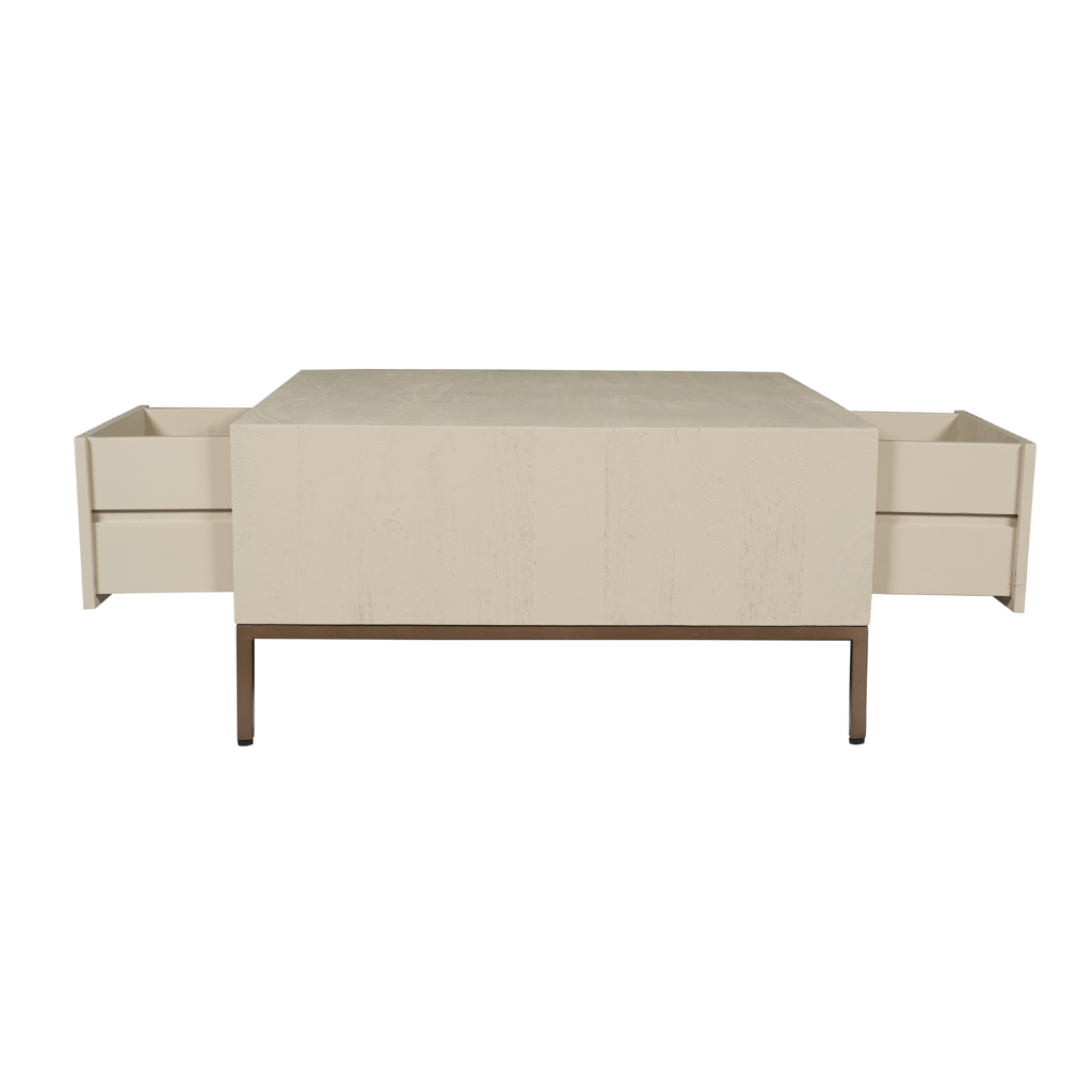 Couchtisch Madison Sand | 80 cm | Quadratisch