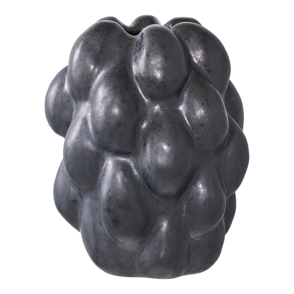 Vase keramik, schwarz