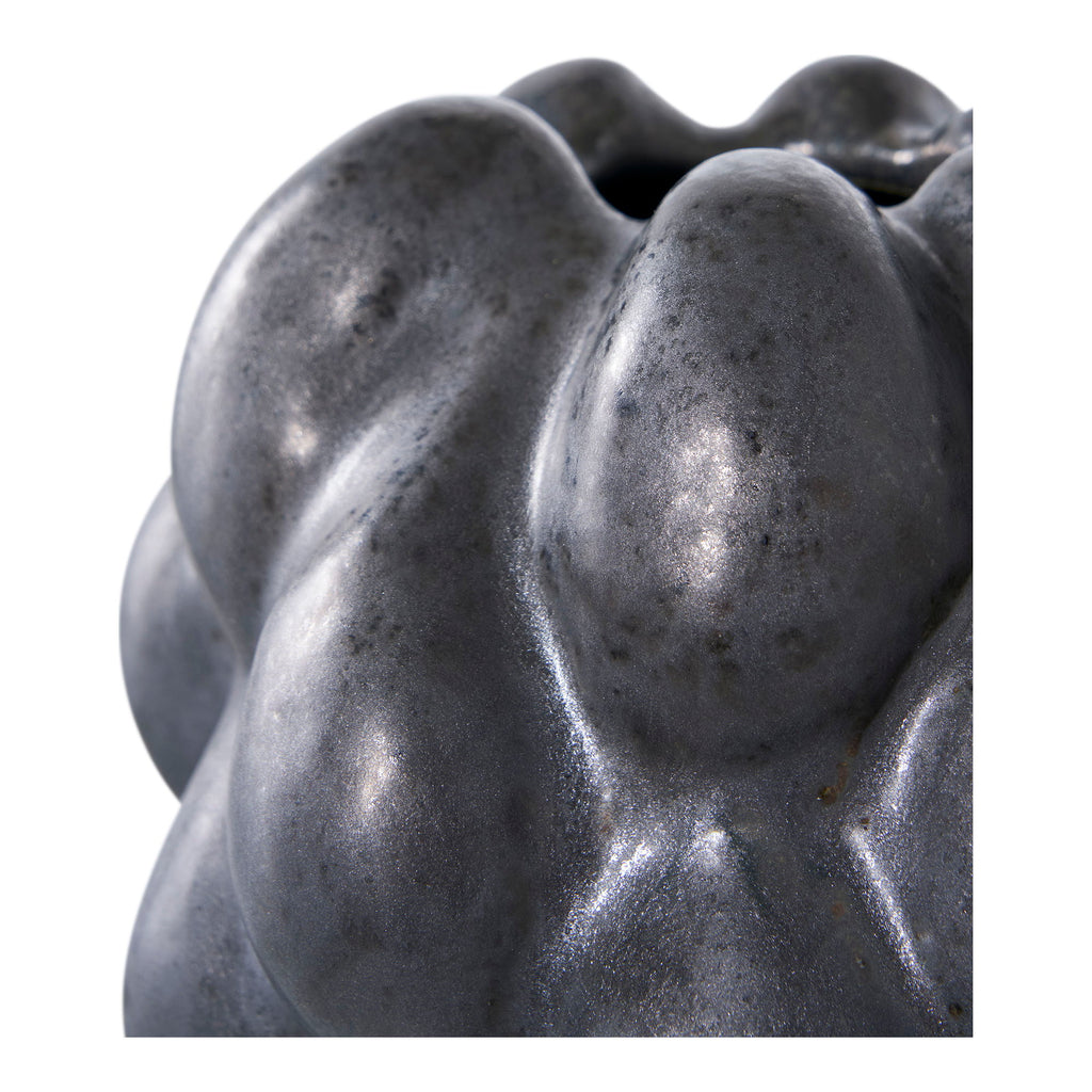 Vase keramik, schwarz