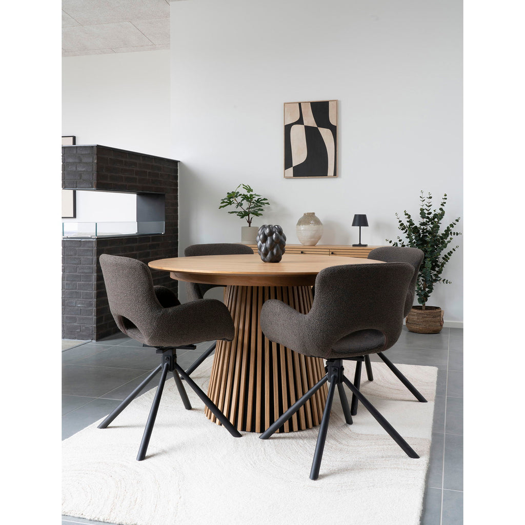 Vase keramik, schwarz
