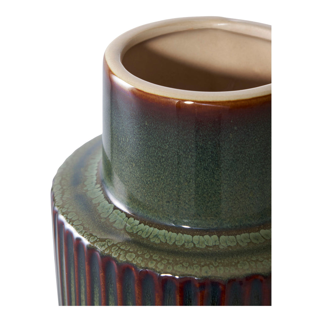 Vase Vase, Keramik, grün/braun