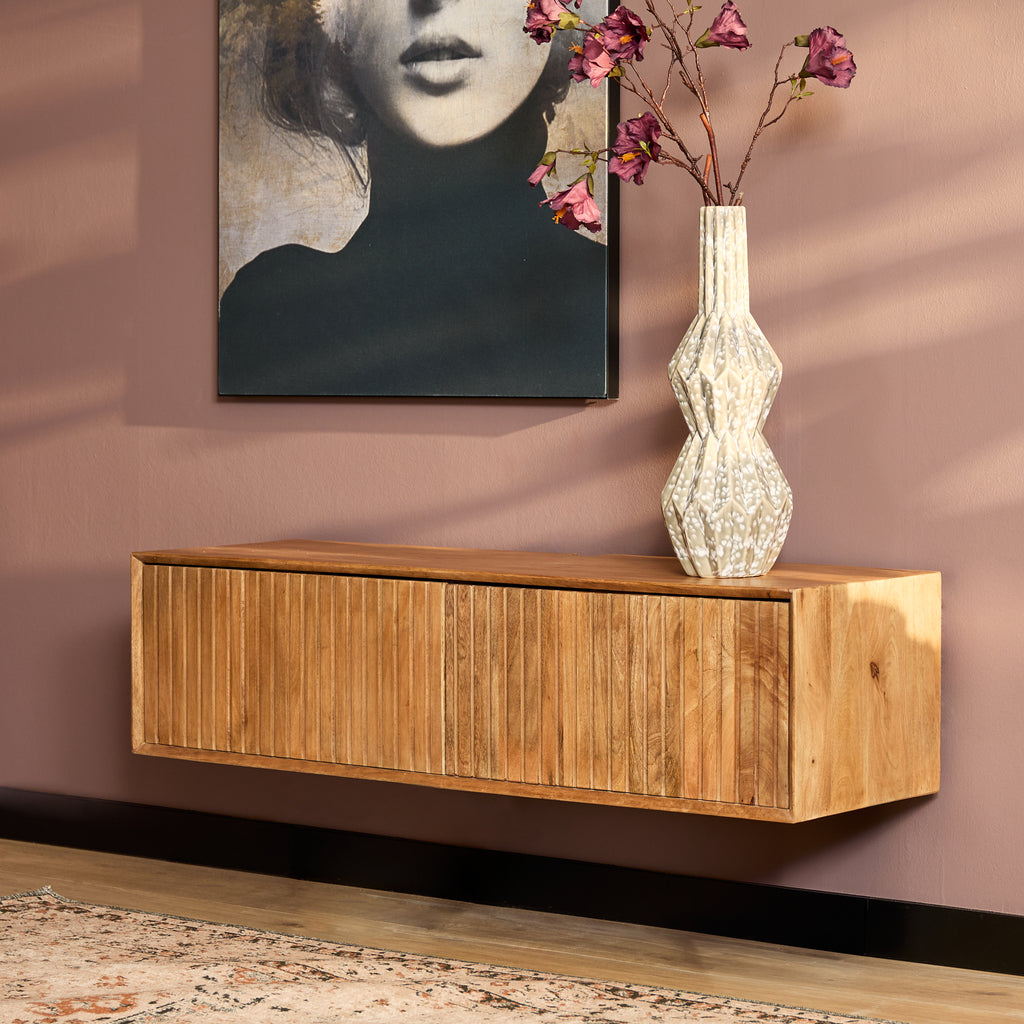Schwebendes TV-Möbel Madison Natur | 120 cm