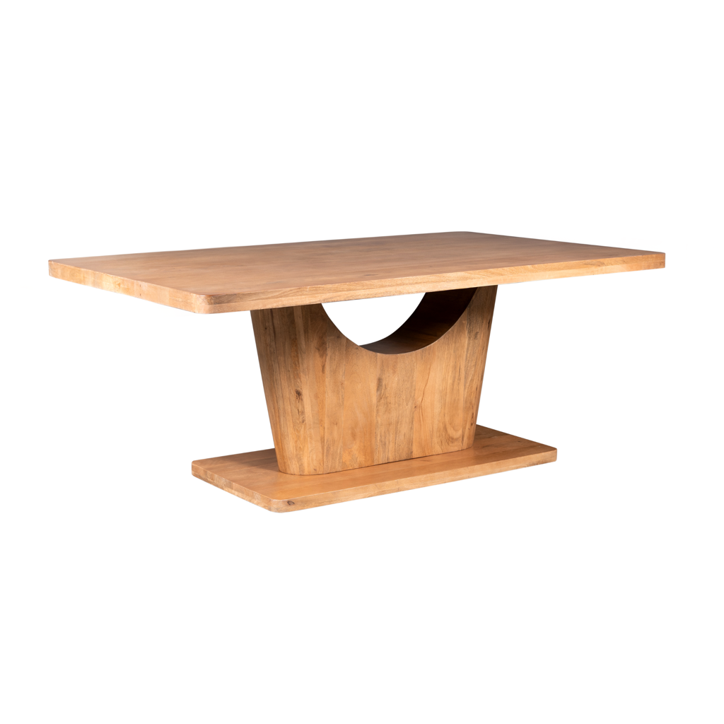 Esstisch CocoMer – Massives Mangoholz Naturfarben, 200 x 110 x 76 cm
