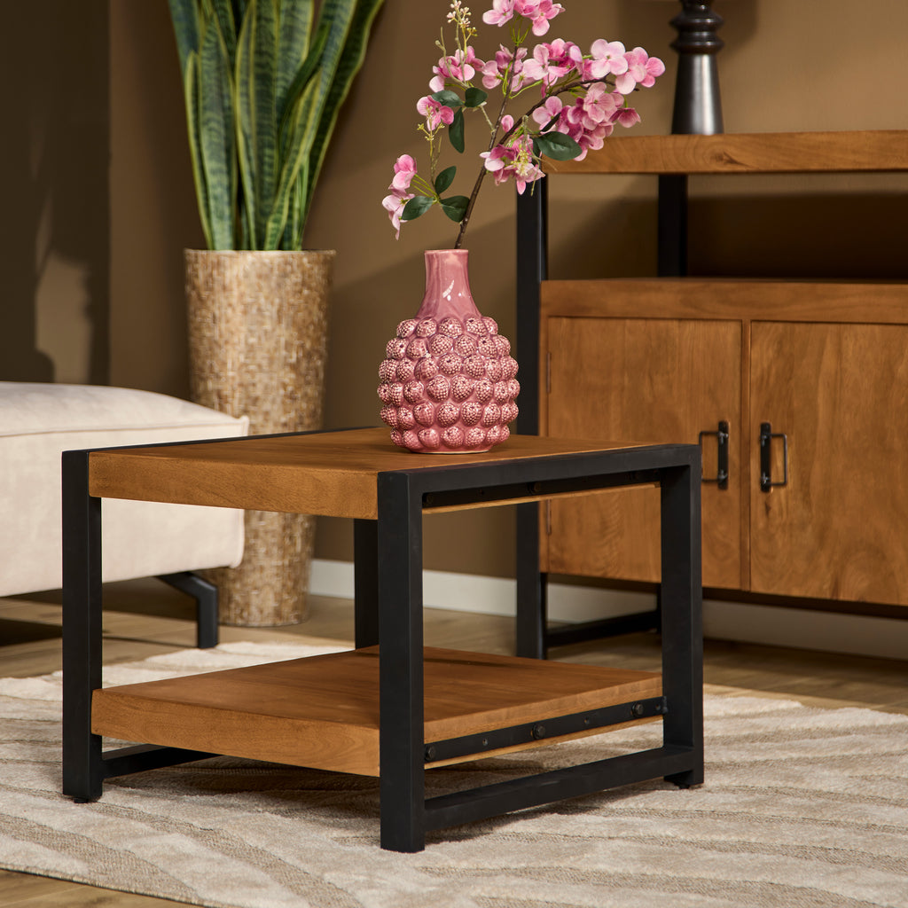 Beistelltisch Boaz mit unterem Regal | 60 cm