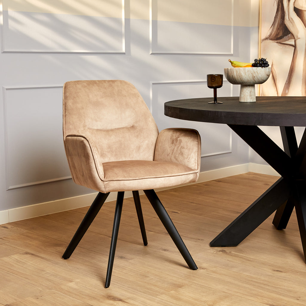 Esszimmerstuhl Nova | Beige (Set von 2)