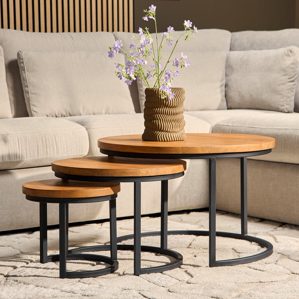Couchtisch Denver | Set aus 3 | Rund