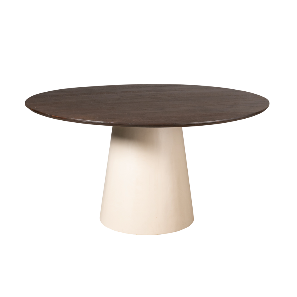 Esstisch Mandy – Mangoholz in Braun, 150 x 150 x 76 cm, stilvolles und markantes Design