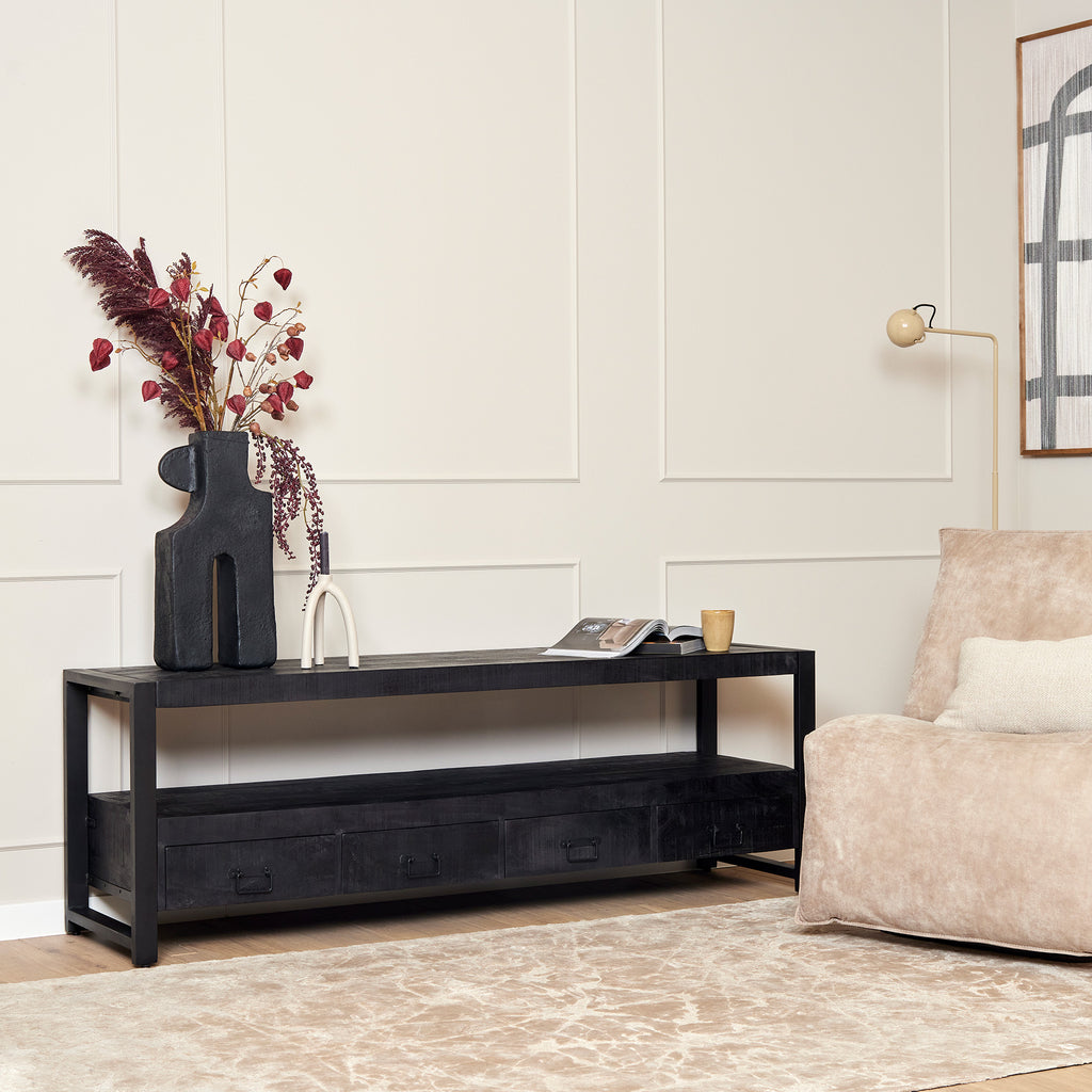 TV-Schrank Boaz Schwarz | 180 cm