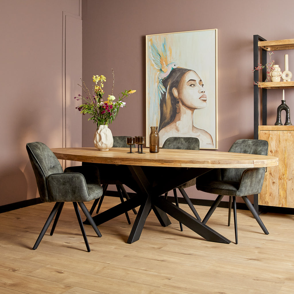 Esszimmer Tisch Denver | Oval | Mangoholz | 240 cm