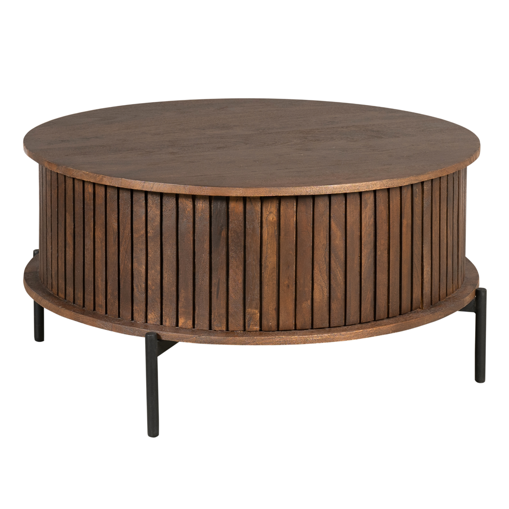 Couchtisch Madison Braun | 80 cm | Rund