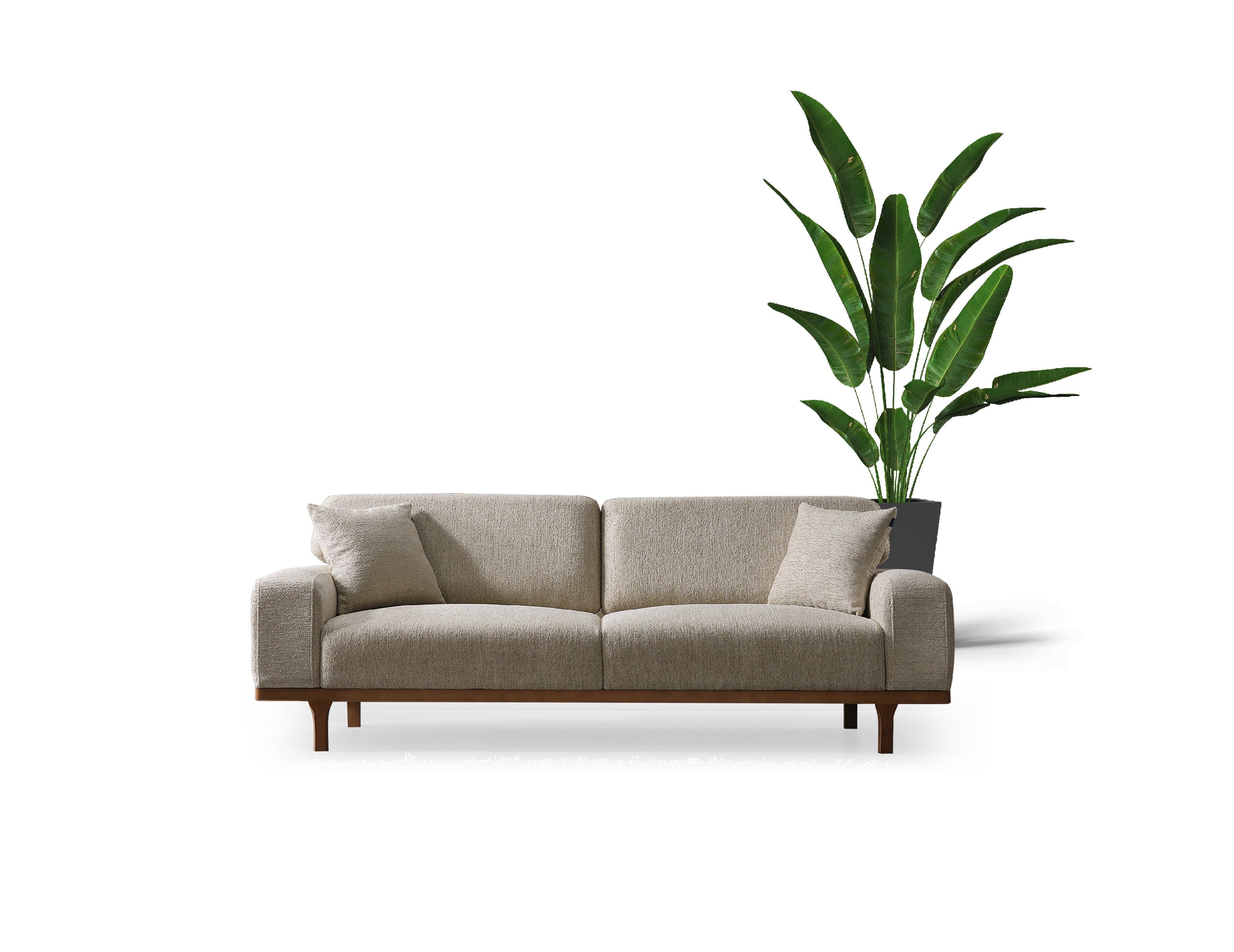 Vesta Sofa Handarbeit Massivholz Hochwertiger Stoff