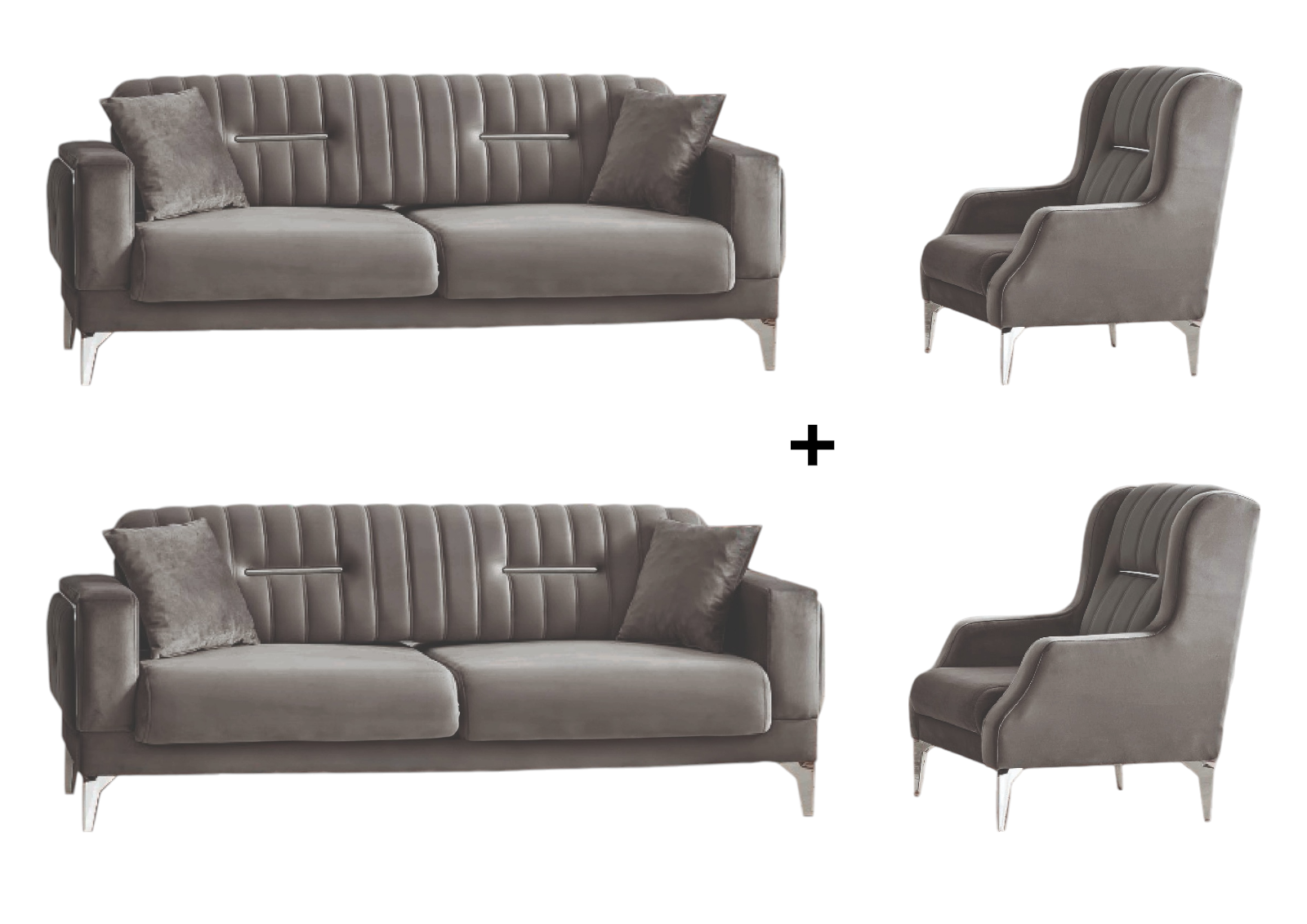 Pera Sofa Handmade Schlaffunktion Samtstoff