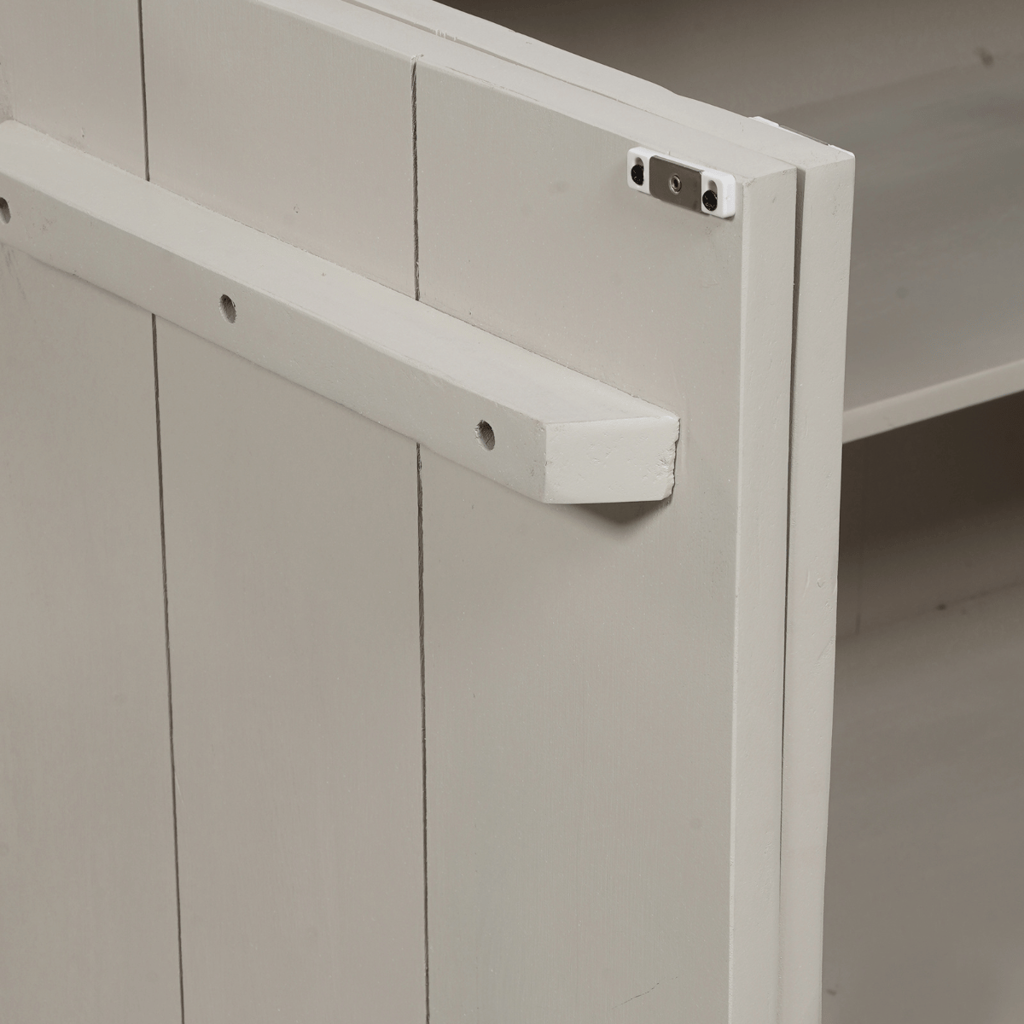 Sideboard Bali 200x45x80 cm – modernes Mangoholz in Sandfarben mit 4 Türen & Push-to-Open-System