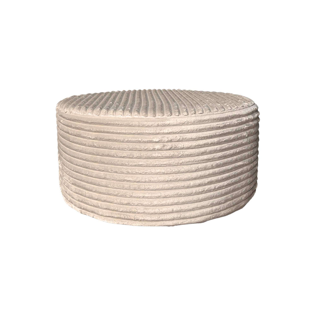 Runder Hocker MeinLieblingsplatz in Beige – vielseitig & modern, 80 x 80 x 39 cm