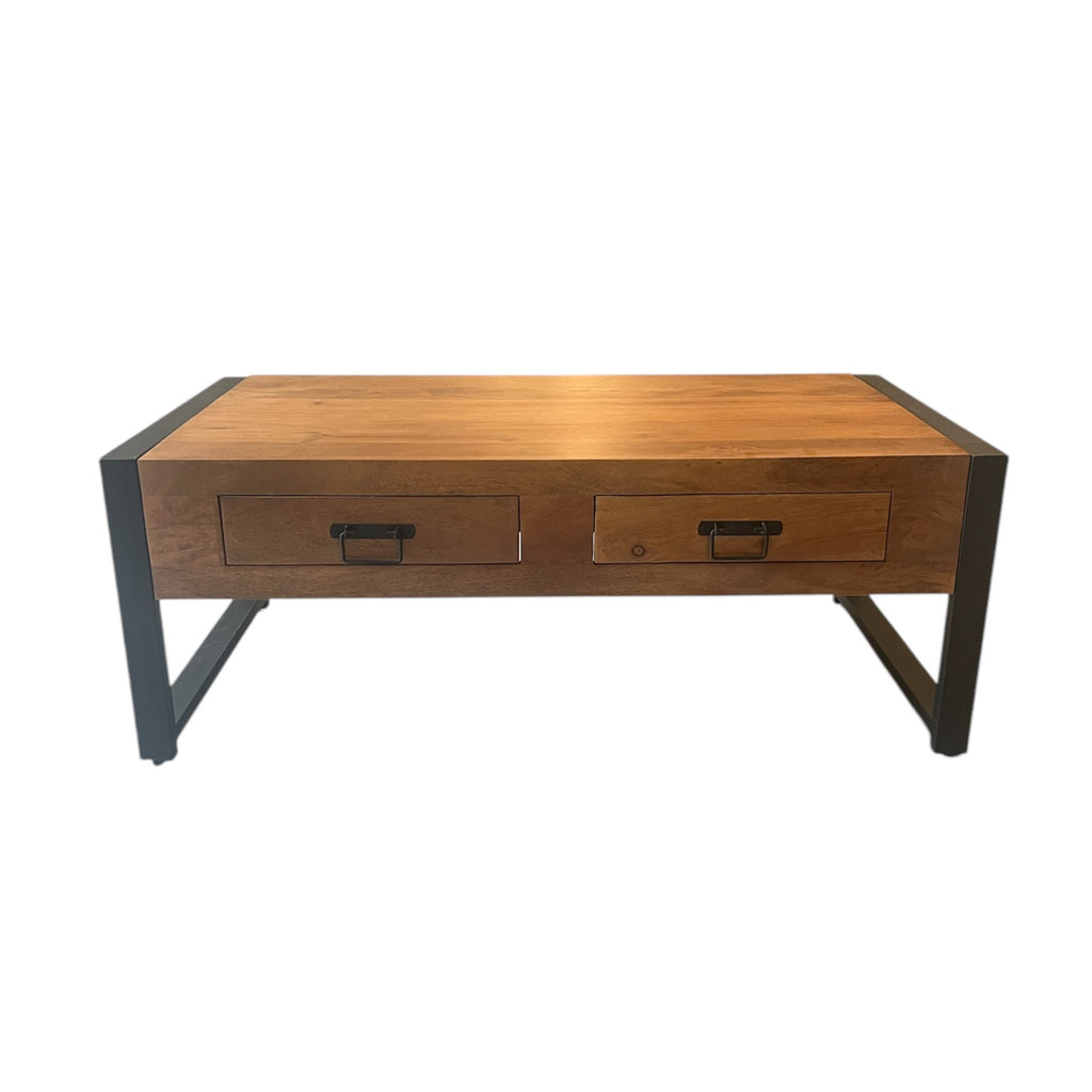 Salontisch Boaz mit 2 Schubladen | 120 cm | FINISH WARM | 30 %