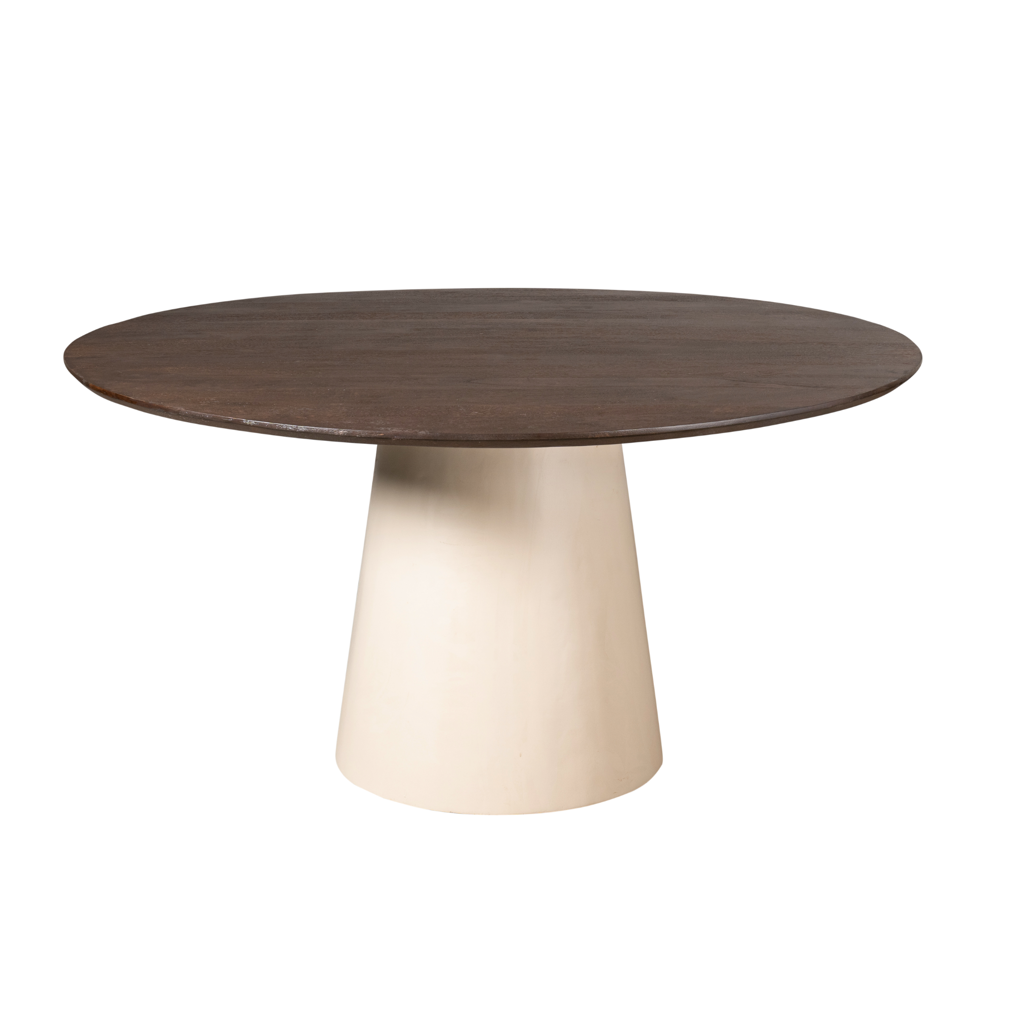 Esstisch Mandy – Mangoholz in Braun, 150 x 150 x 76 cm, stilvolles und markantes Design