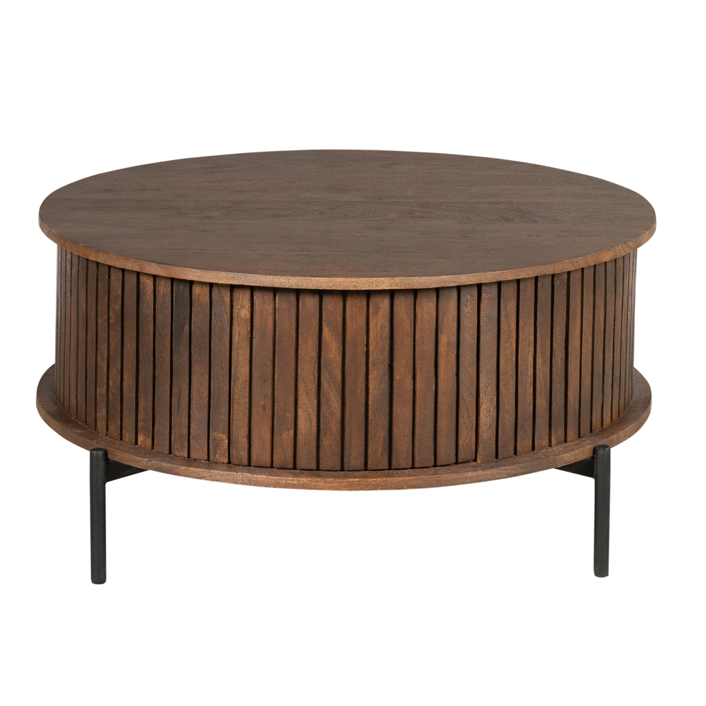 Couchtisch Madison Braun | 80 cm | Rund