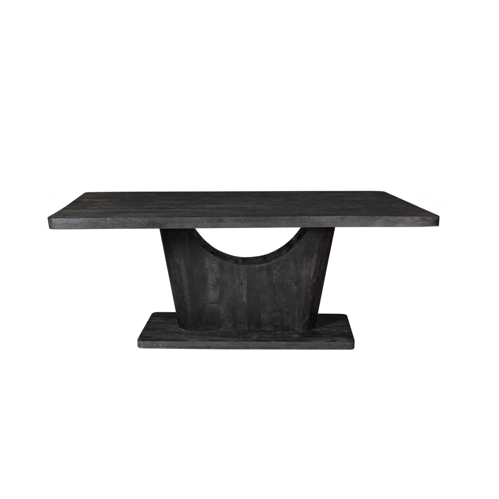 sstisch CocoMer – Mangoholz mit schwarzer Oberfläche, 200 x 110 x 76 cm, modernes Design