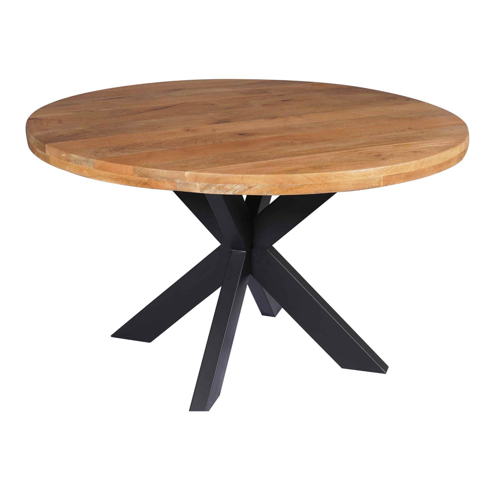 Esszimmertisch Delta | Rund | Mangoholz | 130 cm
