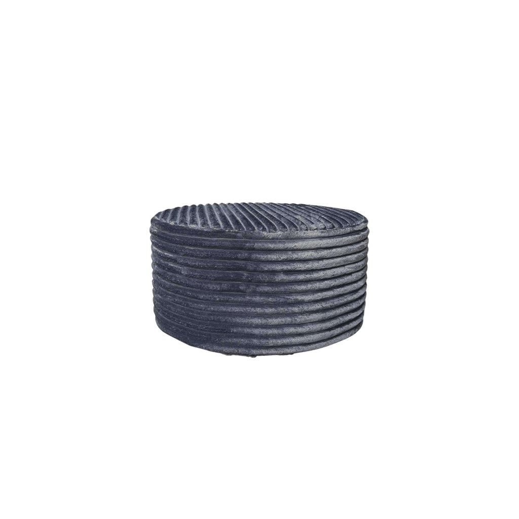 MeinLieblingsplatz Runder Pouf Ø60 cm – vielseitiger Hocker & Fußhocker in elegantem Design