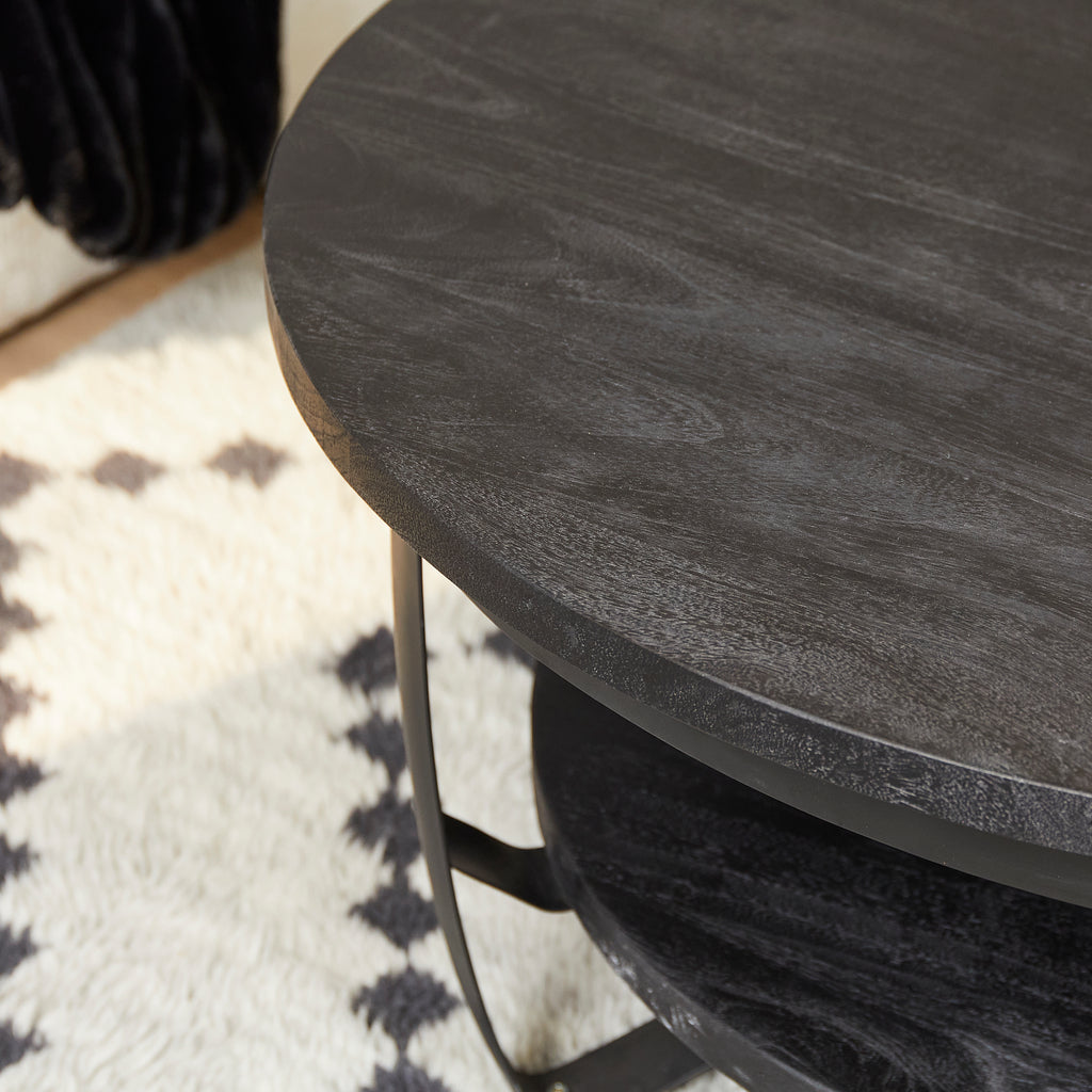 Couchtisch Paras Schwarz | 70 cm