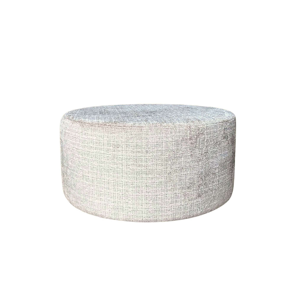 Runder Hocker Beige Ø80 cm – vielseitiger Sitzhocker, Pouf & Fußbank im modernen Design - MeinLieblingsplatz