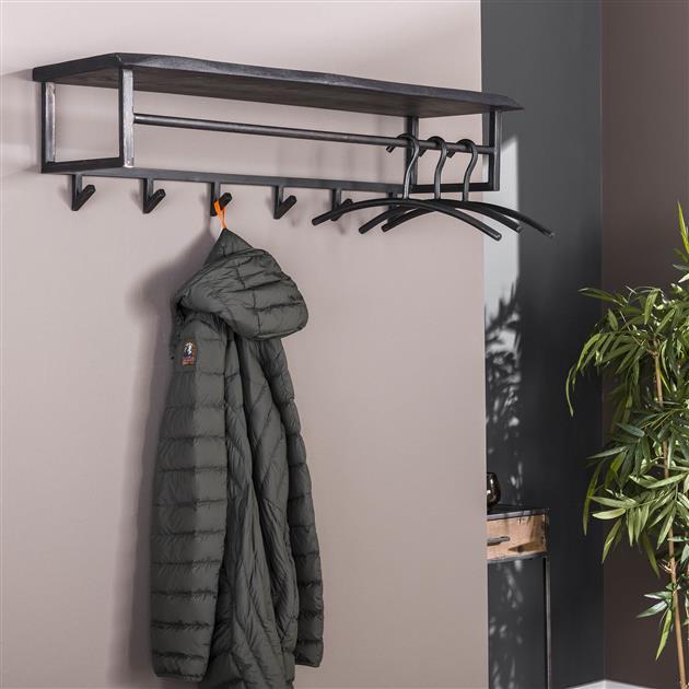 Garderobe – Velora Origin – Massivholz Akazie schwarz