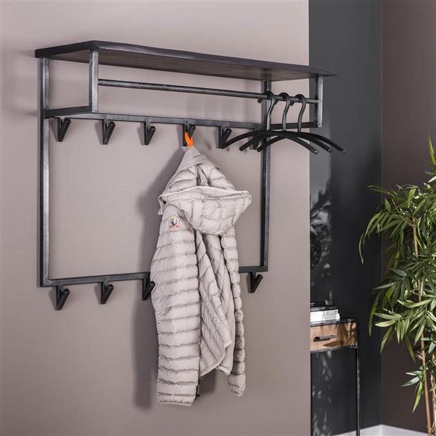 Garderobe – Fiora Classic – Massivholz Akazie schwarz