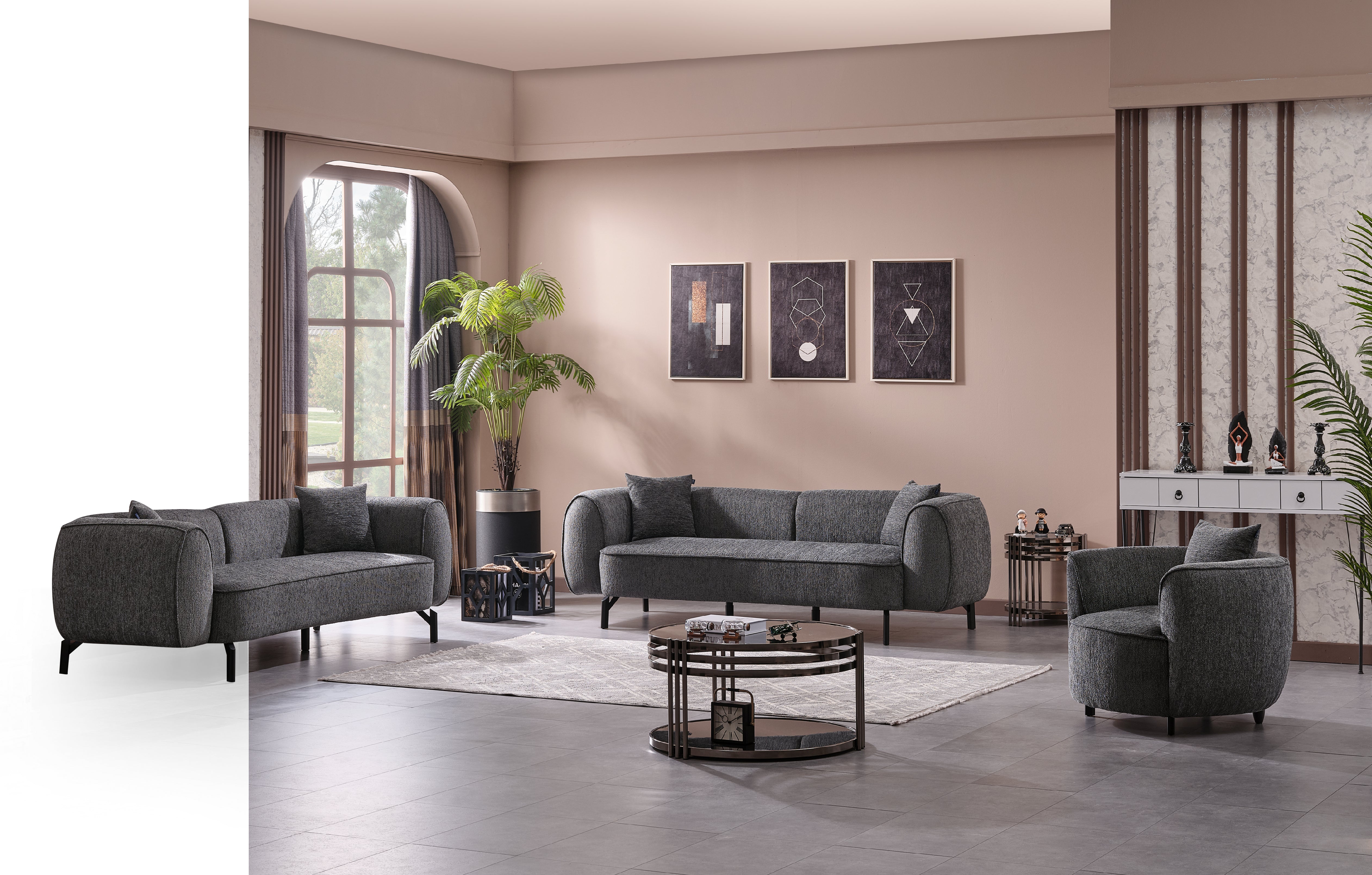 Paula Sofa Handarbeit Massivholz Hochwertiger Stoff