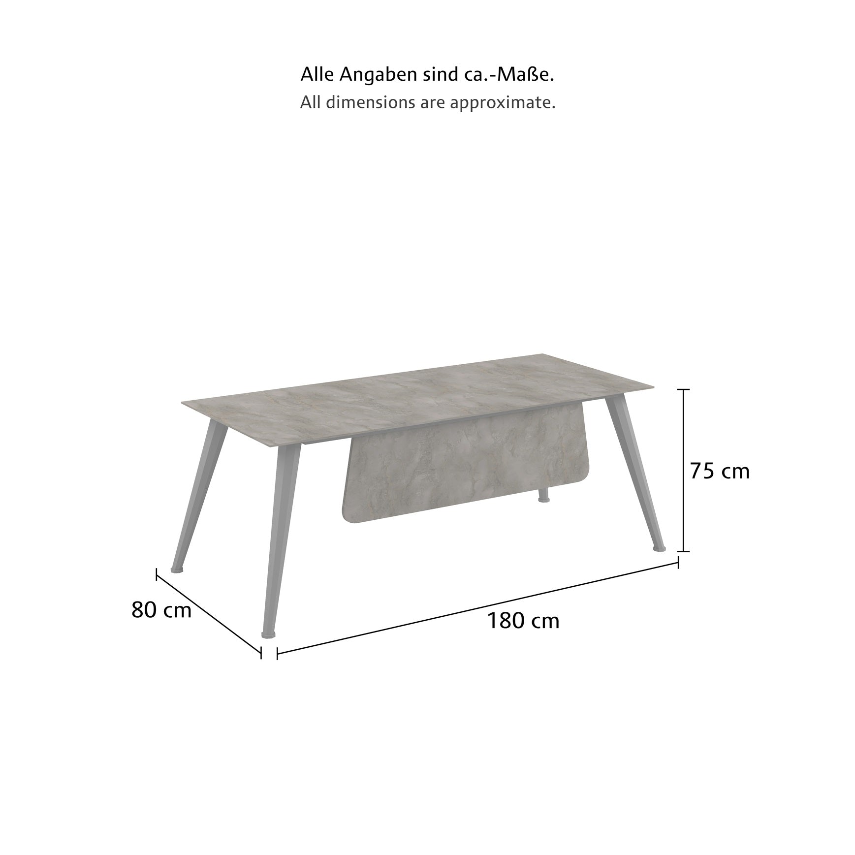 Solid Büro Schreibtisch