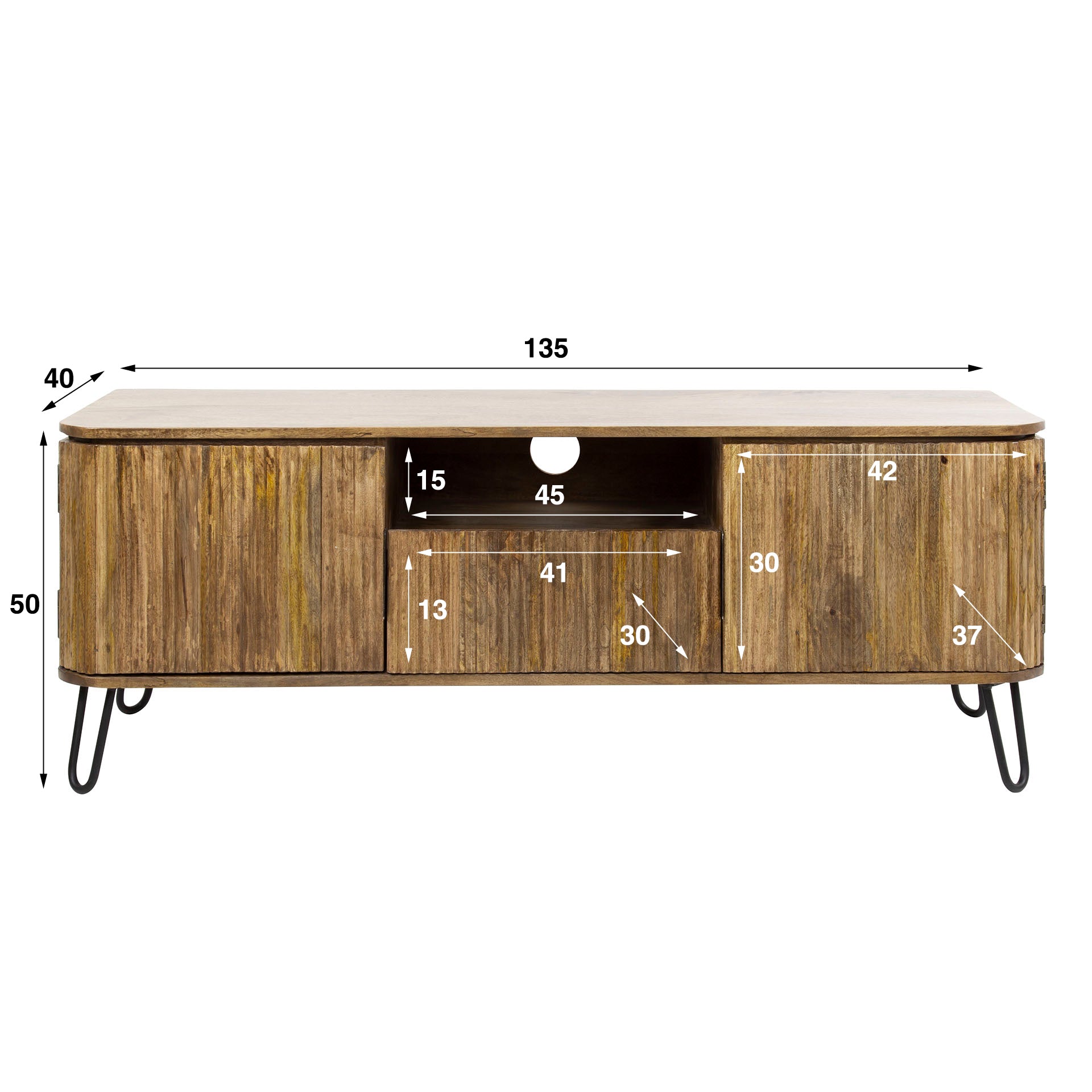 Wohnaccessoire – Olivo Casa – Massivholz Mango Sandfarbe