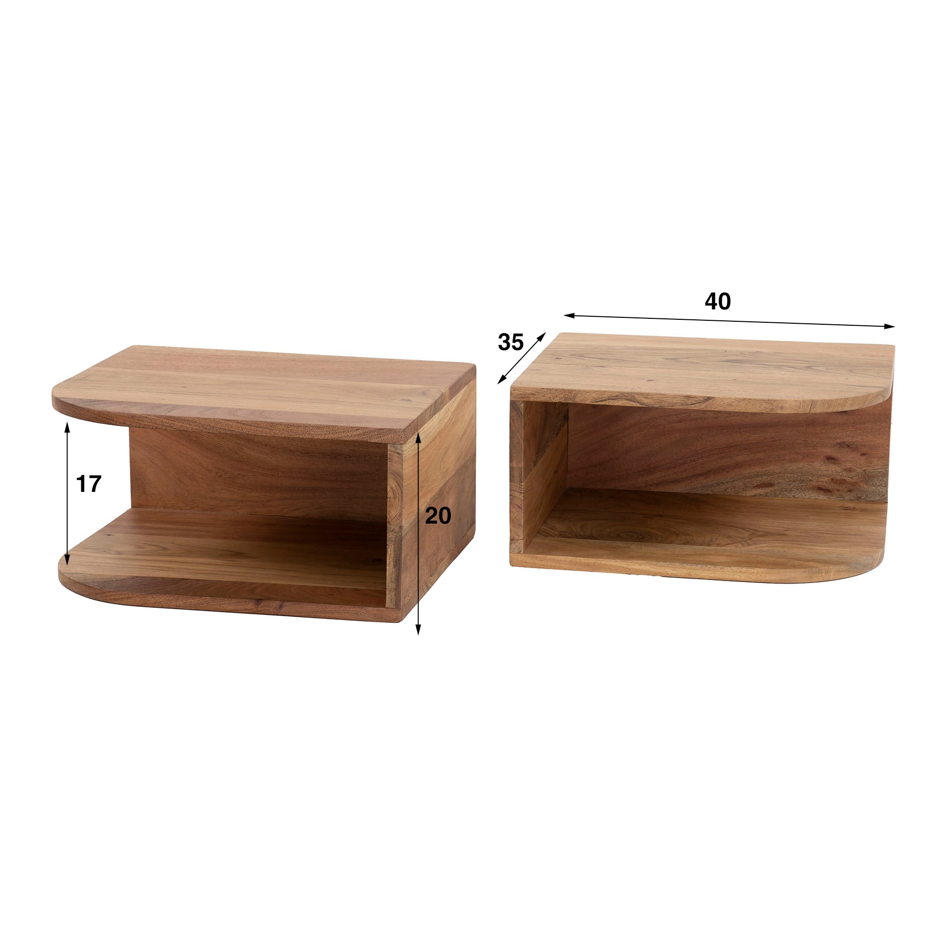 Beistelltisch – Nexa Classic – Massivholz Akazie natur