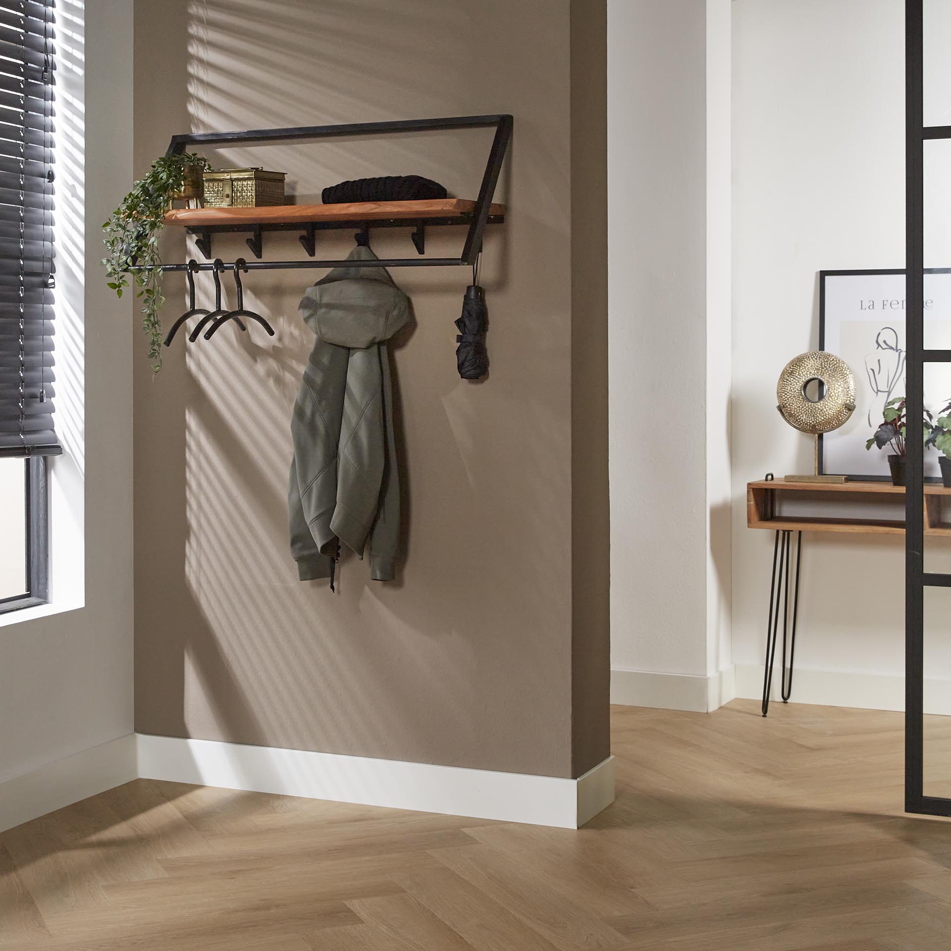Garderobe – Scalea Frame – Massivholz Akazie natur
