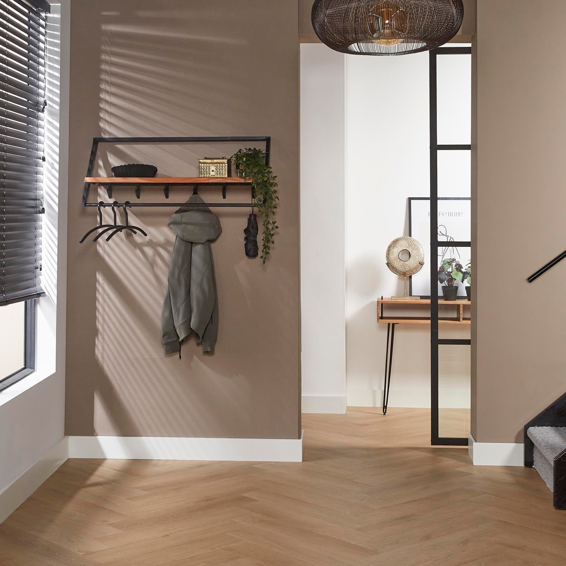 Garderobe – Scalea Frame – Massivholz Akazie natur