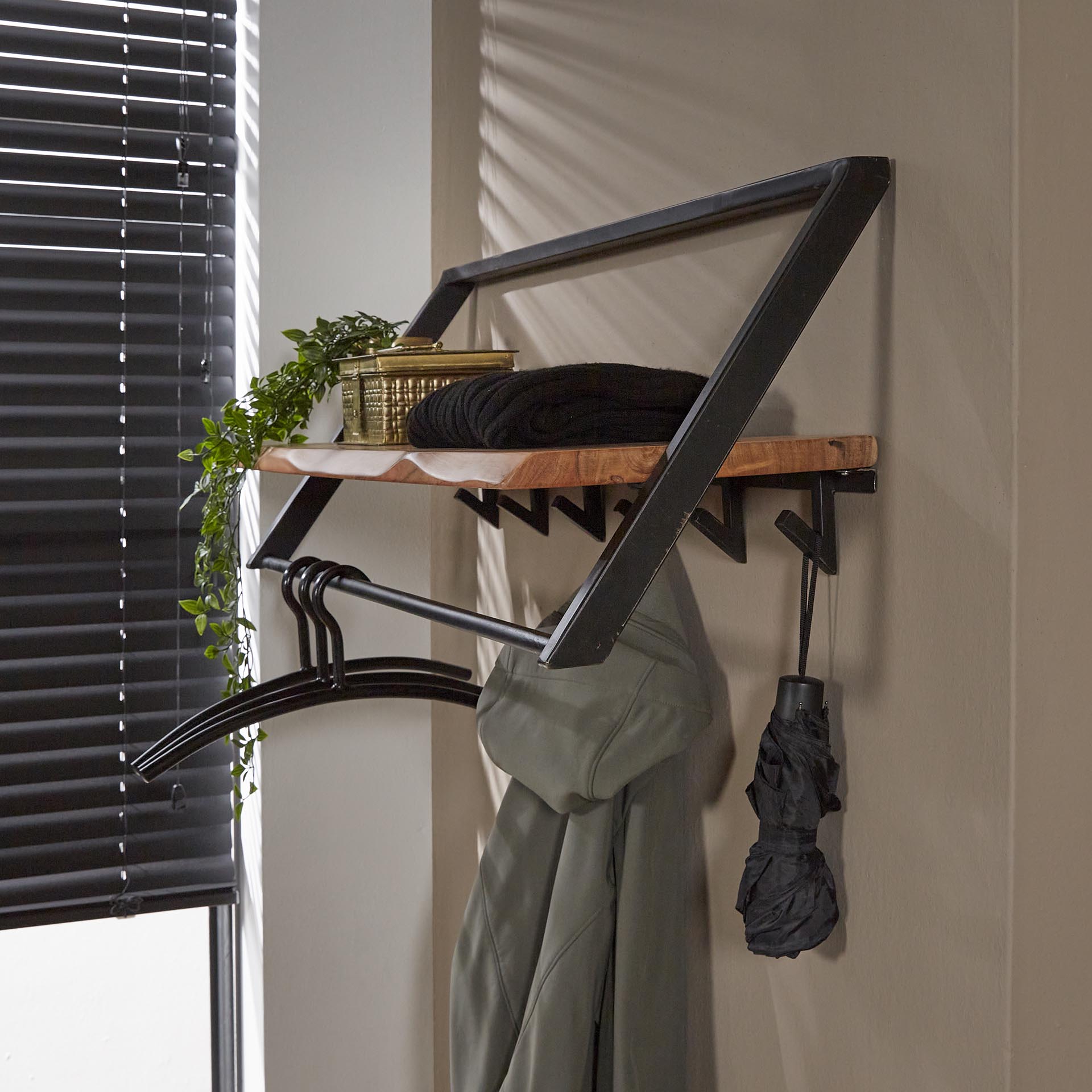 Garderobe – Scalea Frame – Massivholz Akazie natur