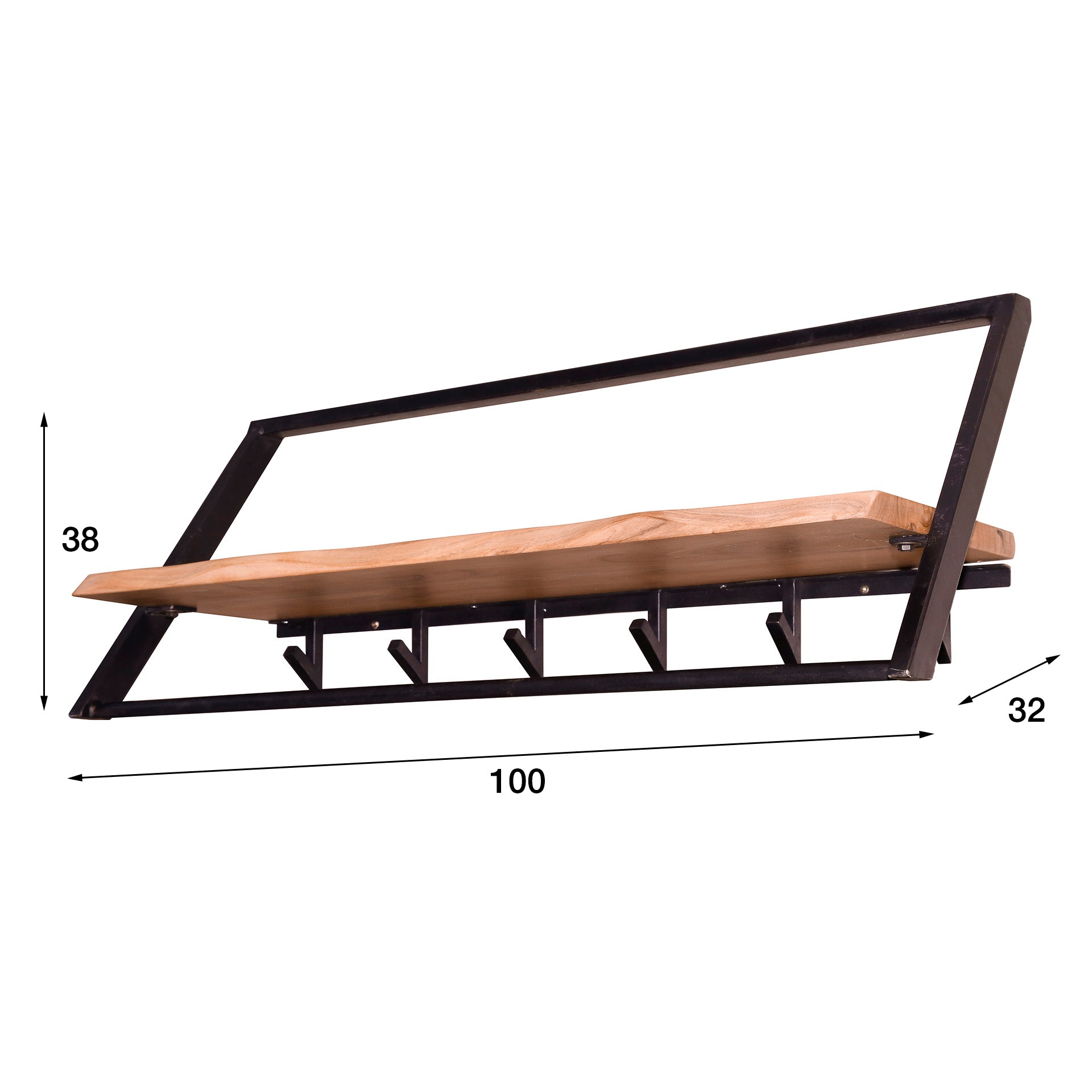 Garderobe – Scalea Frame – Massivholz Akazie natur