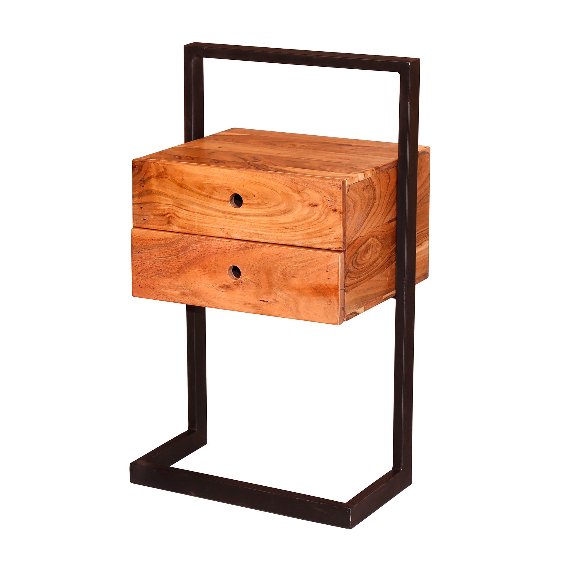 Beistelltisch – Prisma Frame – Massivholz Akazie natur