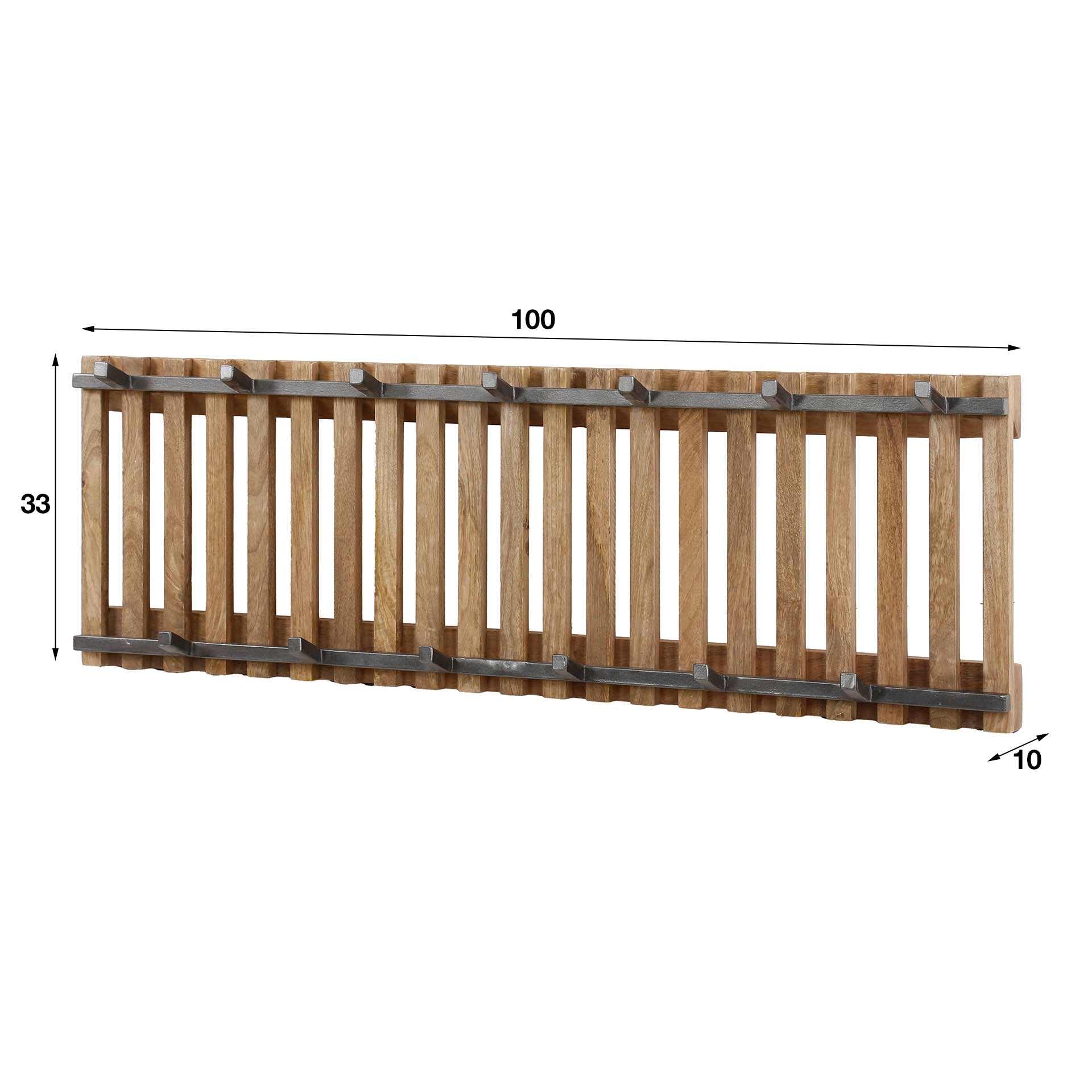 Garderobe – Fiora Living – Massivholz Mango Sandfarbe