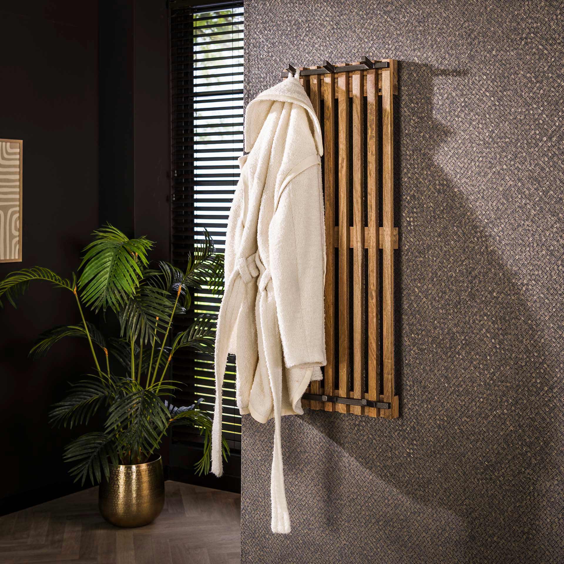 Garderobe – Forma Noir – Massivholz Mango Sandfarbe