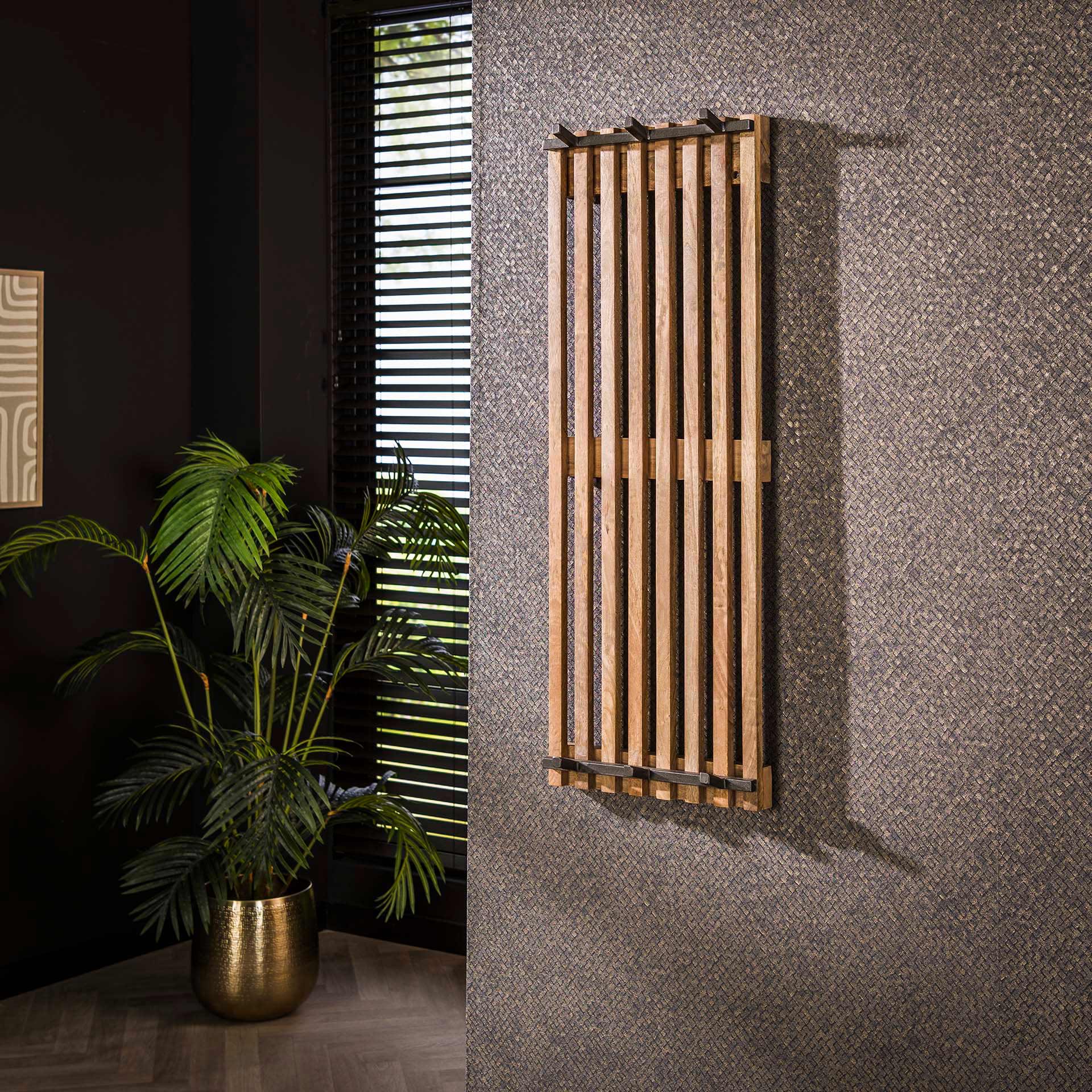 Garderobe – Forma Noir – Massivholz Mango Sandfarbe